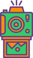 Instant Camera Creative Icon Design vector