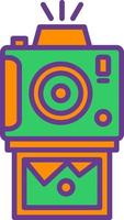 Instant Camera Creative Icon Design vector