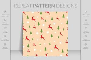 Holiday seamless pattern for Christmas. Pattern for a luxurious gift wrapping paper, greeting cards vector