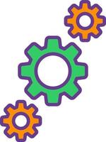 Gears Creative Icon Design vector