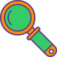 Magnifying Glass Creative Icon Design vector