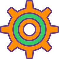 Setting Creative Icon Design vector