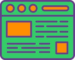 Browser Creative Icon Design vector