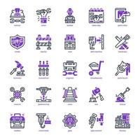 paquete de iconos del día del trabajo para el diseño de su sitio web, logotipo, aplicación e interfaz de usuario. icono del día del trabajo línea mixta y diseño sólido. ilustración de gráficos vectoriales y trazo editable. vector