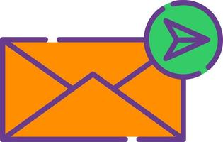 Send Mail Creative Icon Design vector