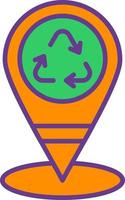 Location Pin Creative Icon Design vector