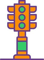Traffic Lights Creative Icon Design vector