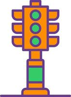 Traffic Lights Creative Icon Design vector