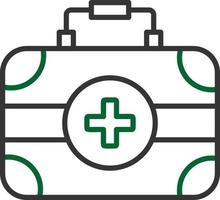 First Aid Kit Creative Icon Design vector