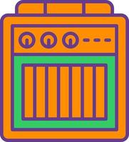 Amplifier Box Creative Icon Design vector