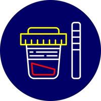 Urine Test Creative Icon Design vector