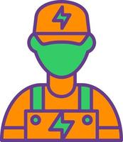 Electrician Creative Icon Design vector