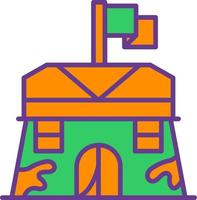 Barracks Creative Icon Design vector