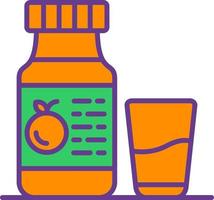 Orange Juice Creative Icon Design vector