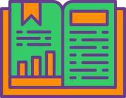 Open Book Creative Icon Design vector