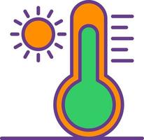 High Temperature Creative Icon Design vector