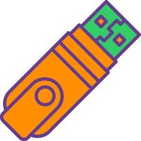 Usb Flash Drive Creative Icon Design vector