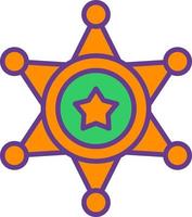 Sheriff Creative Icon Design vector
