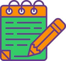 Notepad Creative Icon Design vector