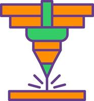 Laser Creative Icon Design vector