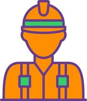 Worker Creative Icon Design vector