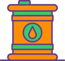 Oil Barrel Creative Icon Design vector