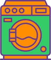 Washing Machine Creative Icon Design vector