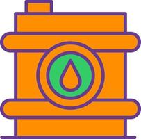 Oil Barrel Creative Icon Design vector