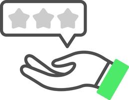 Customer Review Creative Icon Design vector