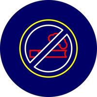 No Smoking Creative Icon Design vector