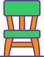 Wooden Chair Creative Icon Design vector