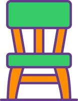 Wooden Chair Creative Icon Design vector