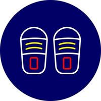 diseño de icono creativo de zapatillas vector