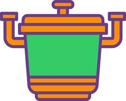 Pot Creative Icon Design vector