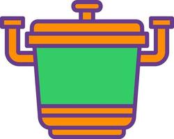 Pot Creative Icon Design vector