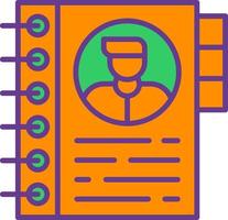Phone Book Creative Icon Design vector