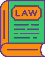 Law Book Creative Icon Design vector