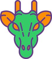 Giraffe Creative Icon Design vector