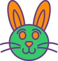 Rabbit Creative Icon Design vector