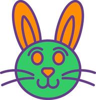 Rabbit Creative Icon Design vector