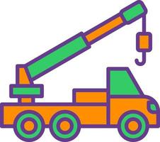 Crane Truck Creative Icon Design vector