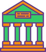 Greek Temple Creative Icon Design vector