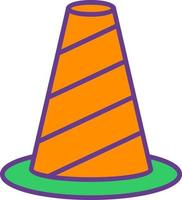 Traffic Cone Creative Icon Design vector