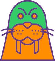 Walrus Creative Icon Design vector