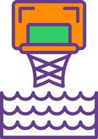 Water Basketball Creative Icon Design vector