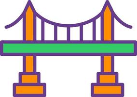 diseño de icono creativo de puente vector