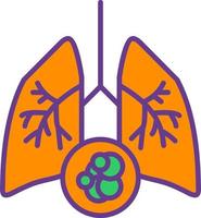 Lung Cancer Creative Icon Design vector