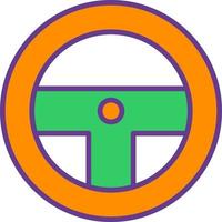 Steering Wheel Creative Icon Design vector