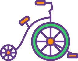 diseño de icono creativo de bicicleta de circo vector