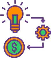 Flow Creative Icon Design vector